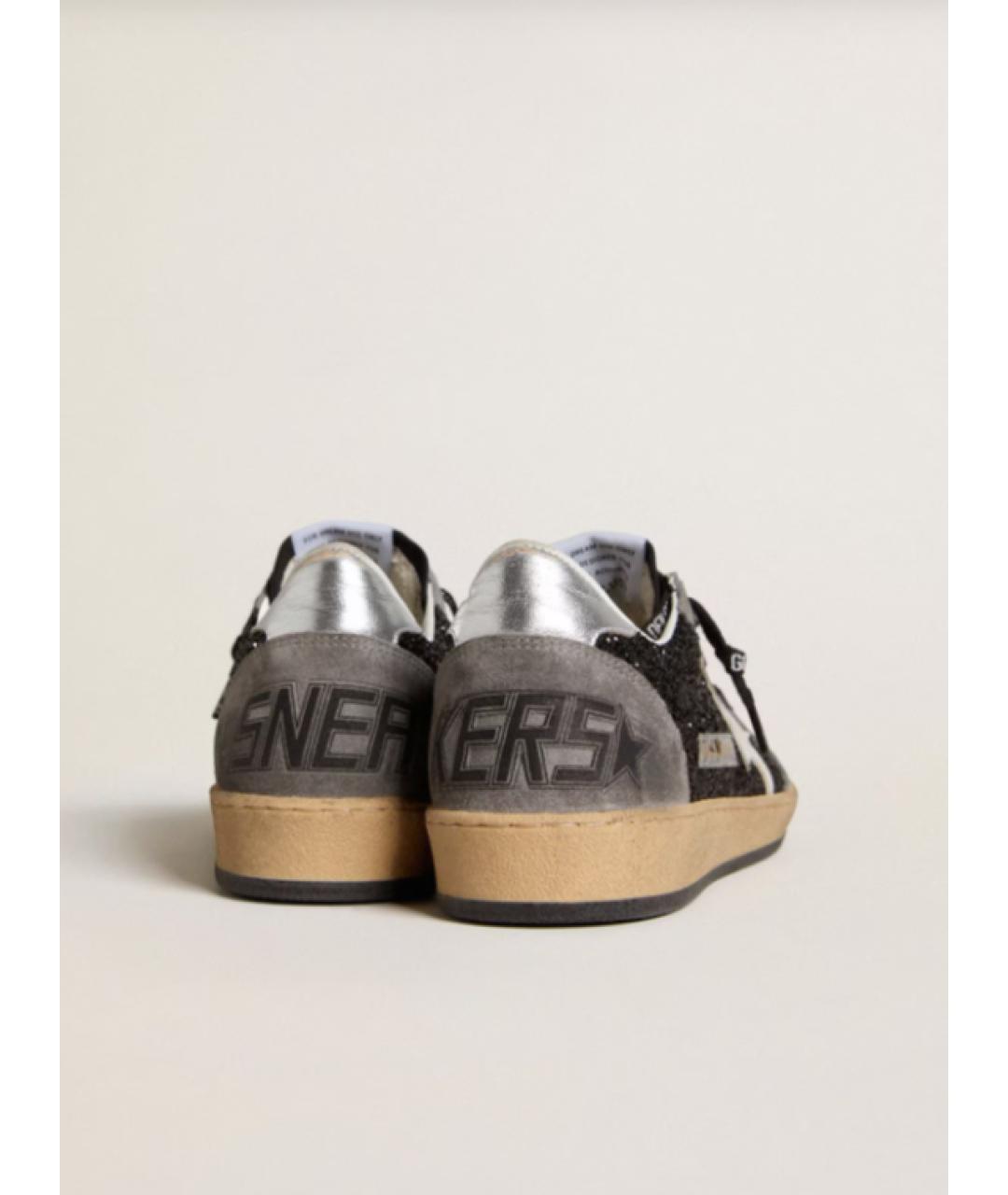 GOLDEN GOOSE DELUXE BRAND Черные кожаные кеды, фото 4