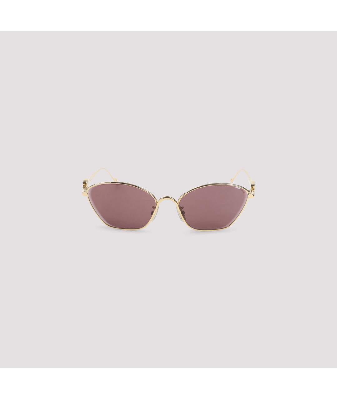 LOEWE Розовые металлические солнцезащитные очки, фото 4