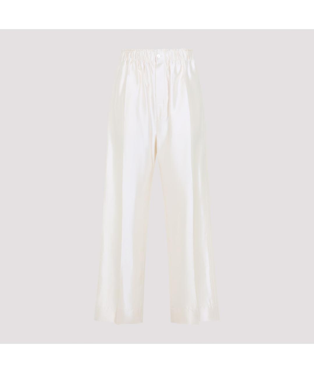 Carven Бежевые хлопковые прямые брюки, фото 2