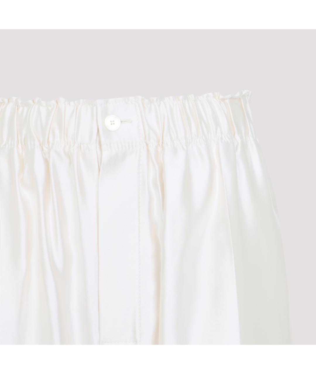 Carven Бежевые хлопковые прямые брюки, фото 5