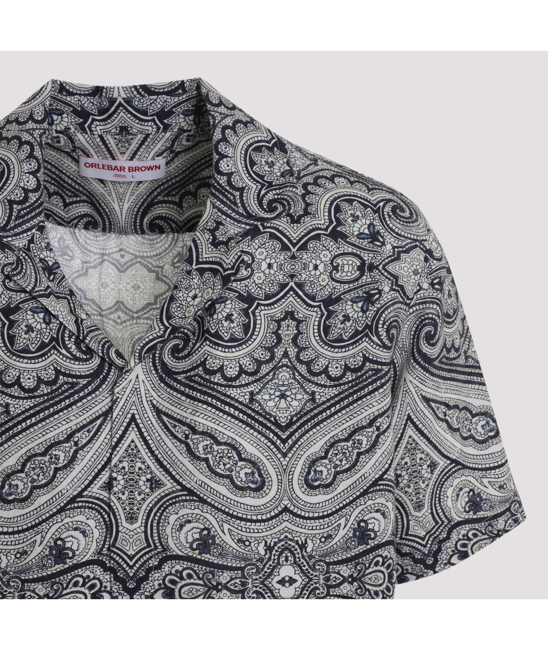 ORLEBAR BROWN Мульти льняная кэжуал рубашка, фото 3