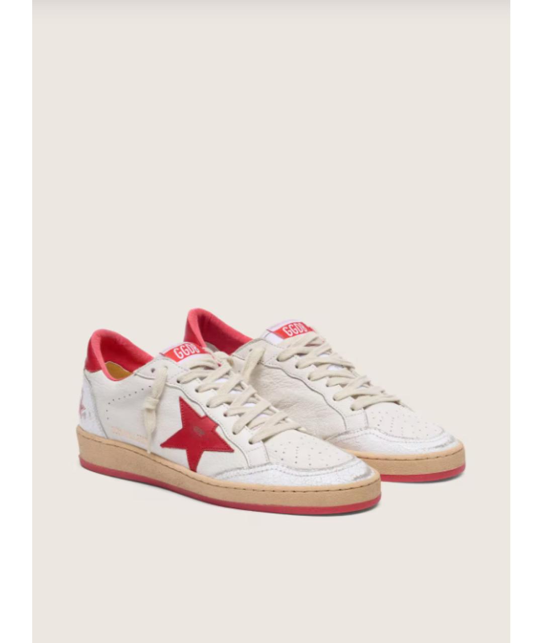 GOLDEN GOOSE DELUXE BRAND Белые кожаные кеды, фото 2