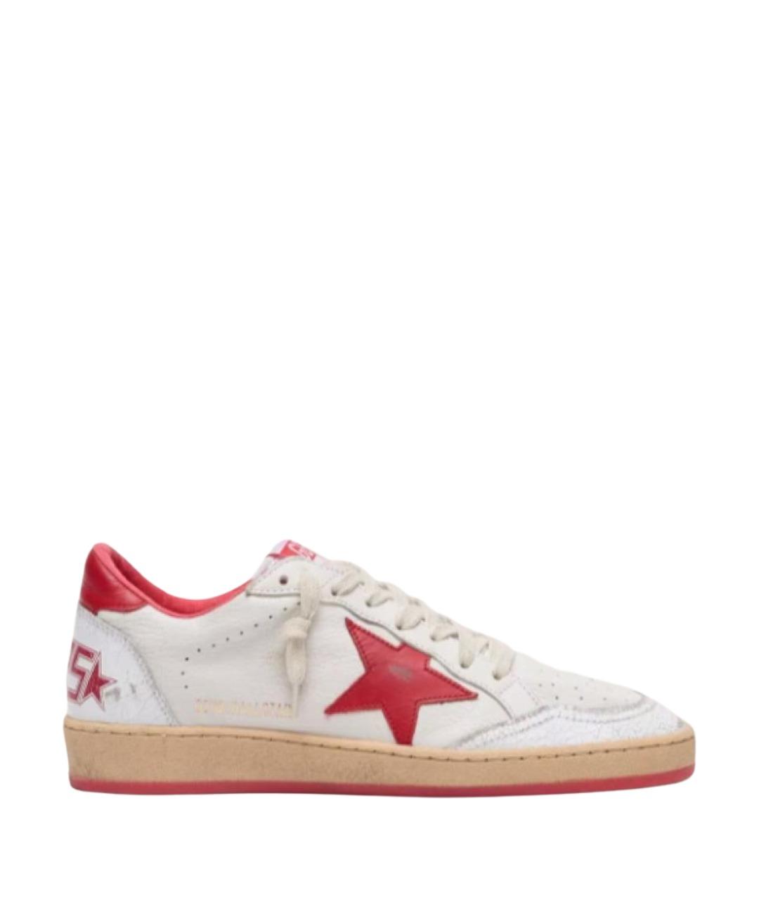 GOLDEN GOOSE DELUXE BRAND Белые кожаные кеды, фото 1