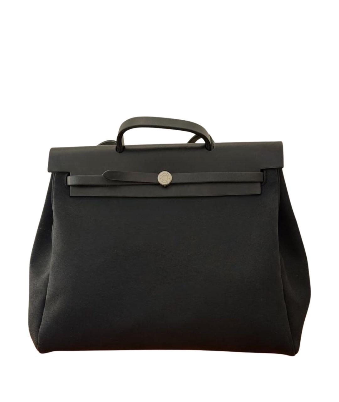 HERMES Черная тканевая сумка через плечо, фото 1