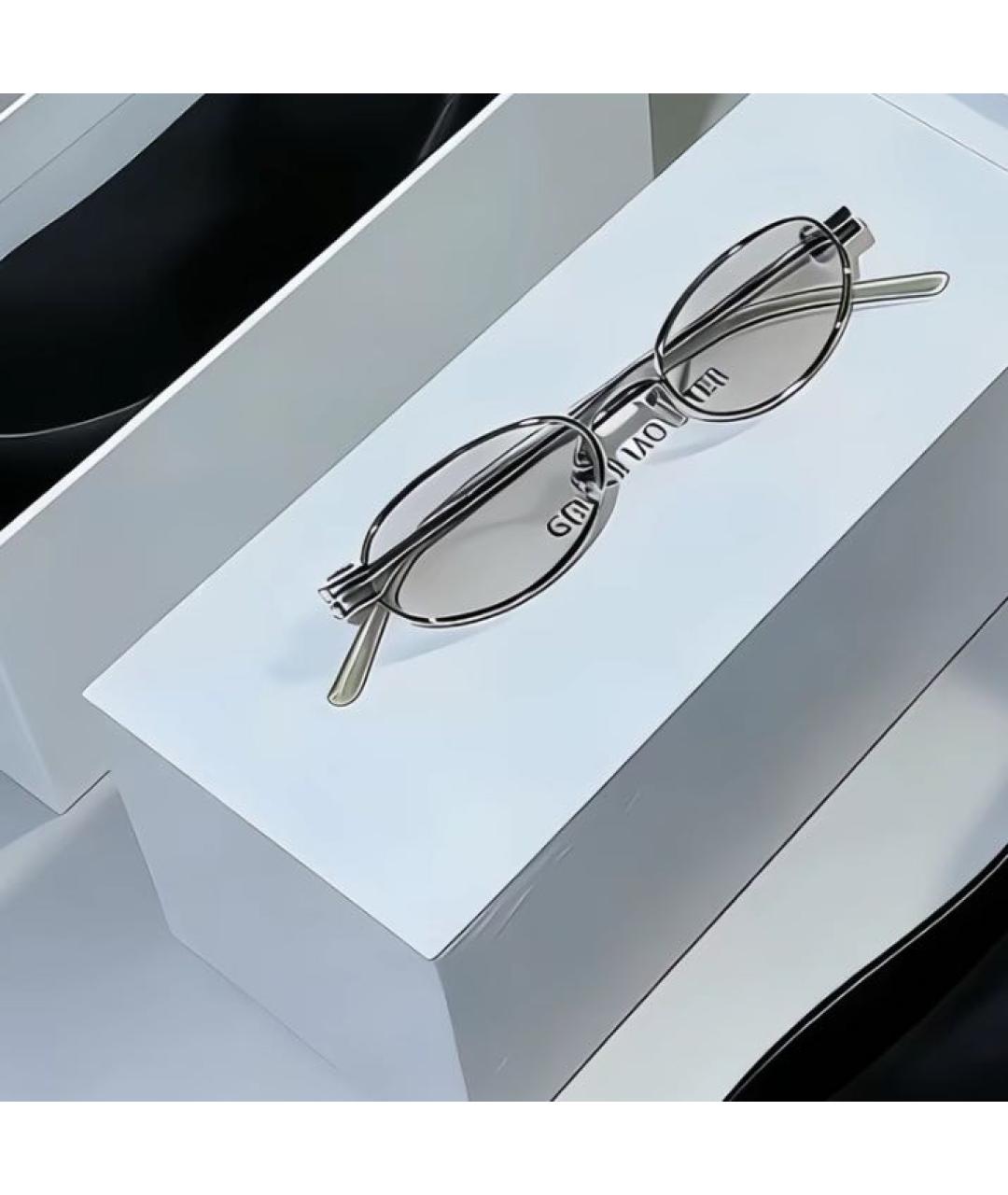 GENTLE MONSTER Серебряные металлические солнцезащитные очки, фото 4