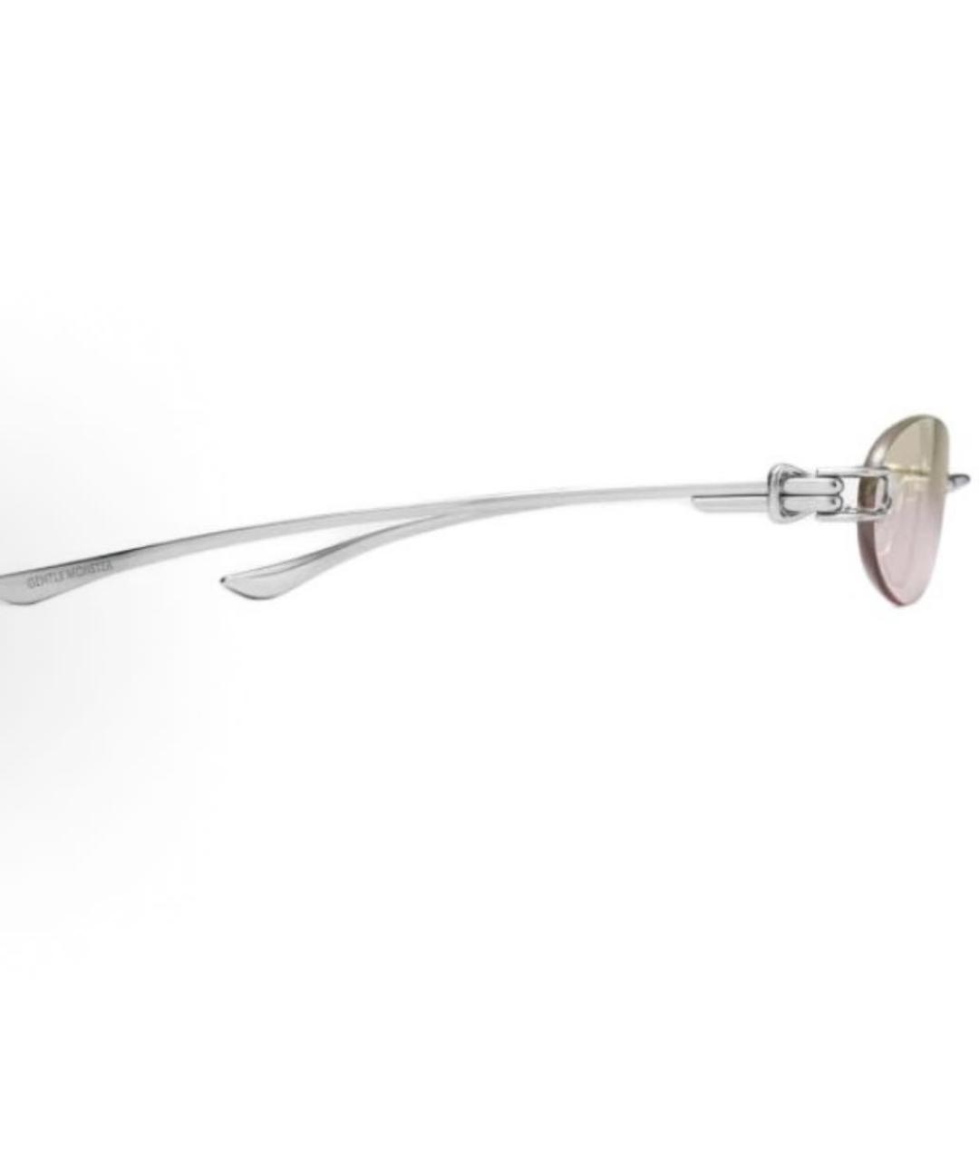 GENTLE MONSTER Серебряные металлические солнцезащитные очки, фото 3