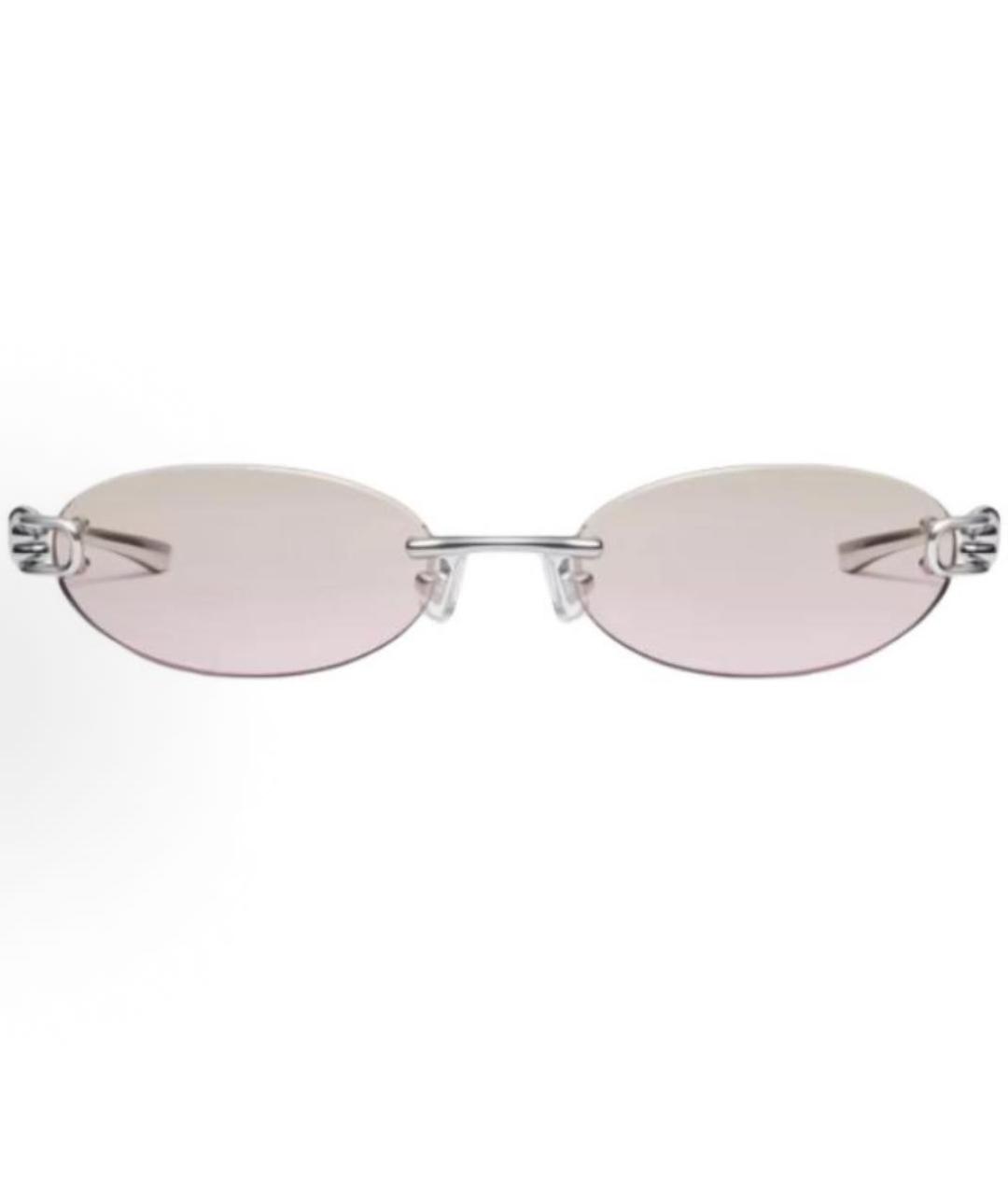 GENTLE MONSTER Серебряные металлические солнцезащитные очки, фото 2