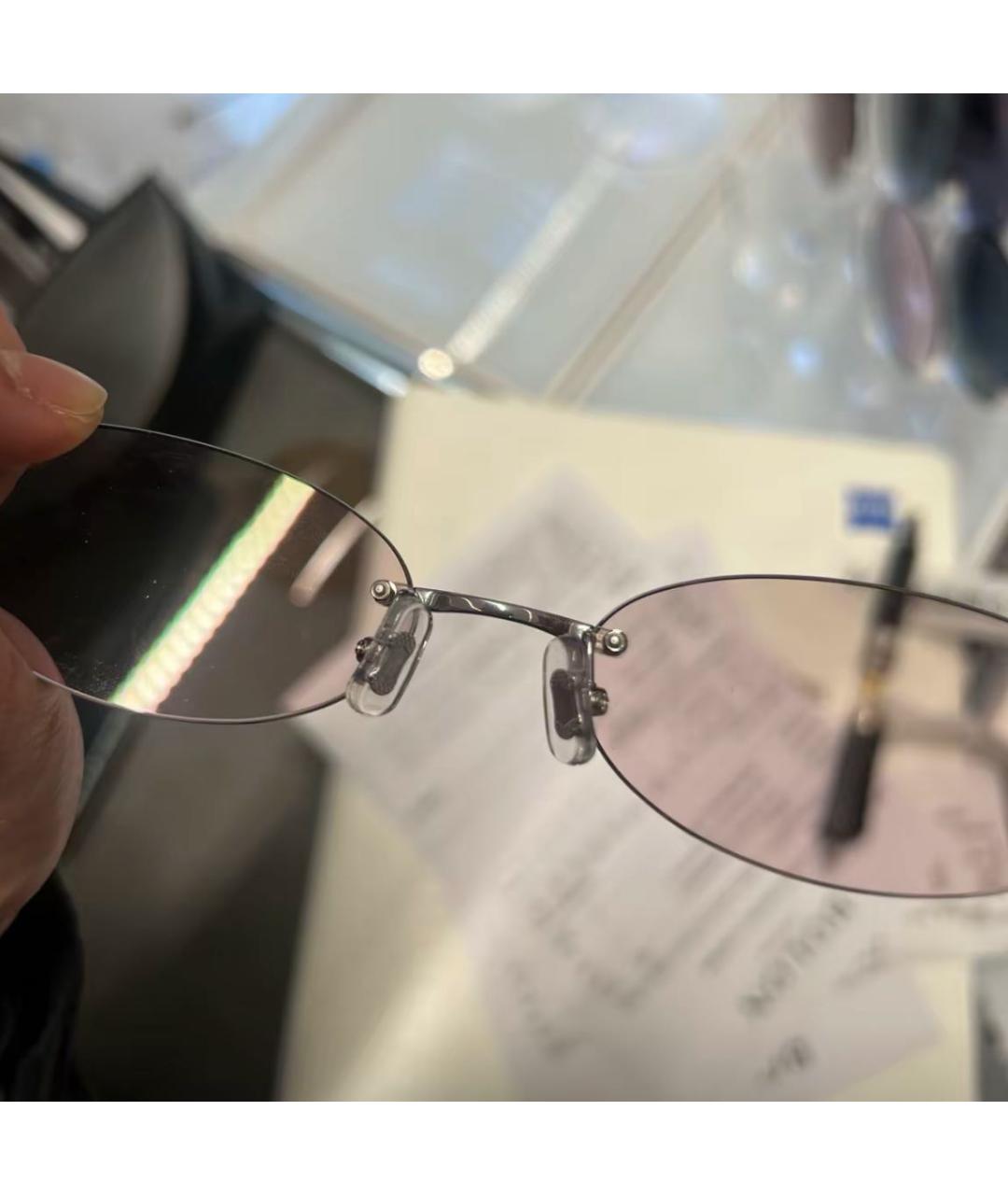 GENTLE MONSTER Серебряные металлические солнцезащитные очки, фото 5