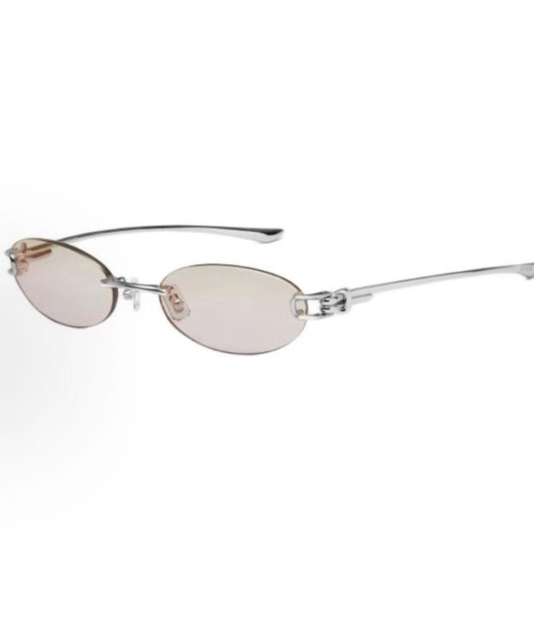 GENTLE MONSTER Серебряные металлические солнцезащитные очки, фото 6