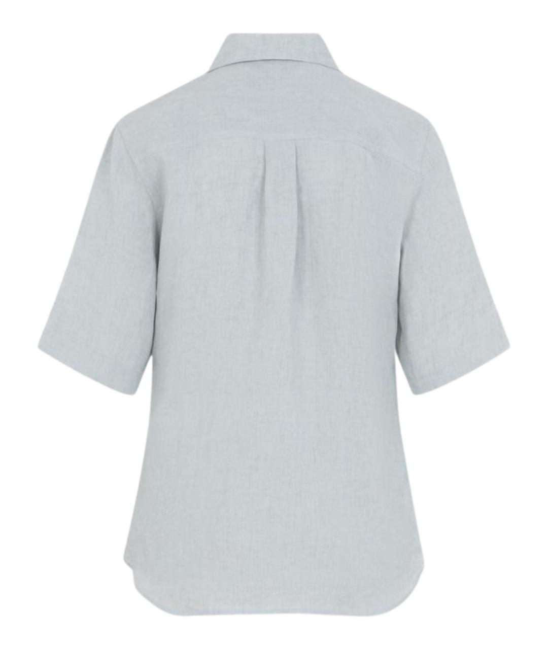 STUDIO NICHOLSON Бирюзовая льняная рубашка, фото 2