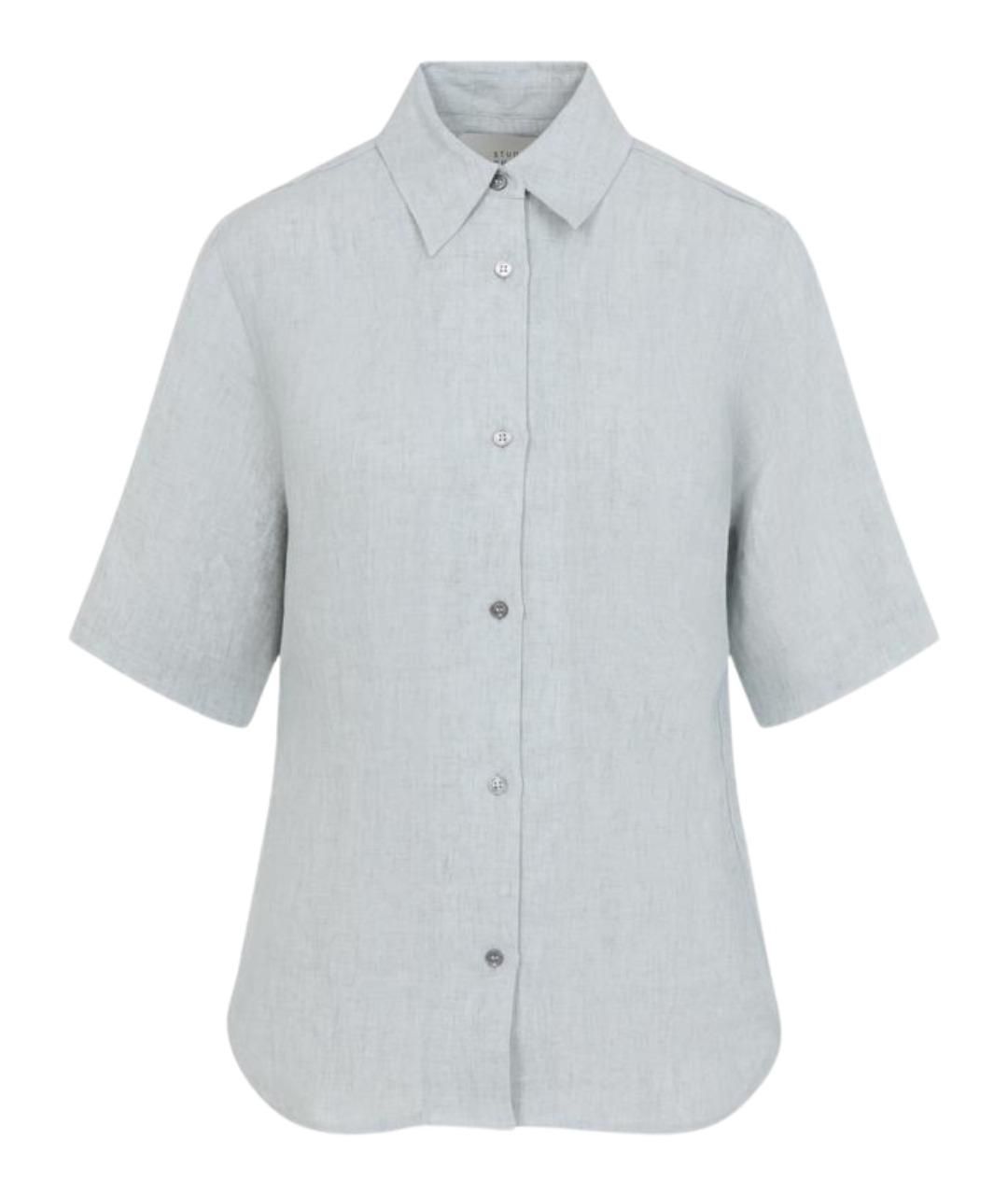 STUDIO NICHOLSON Бирюзовая льняная рубашка, фото 1