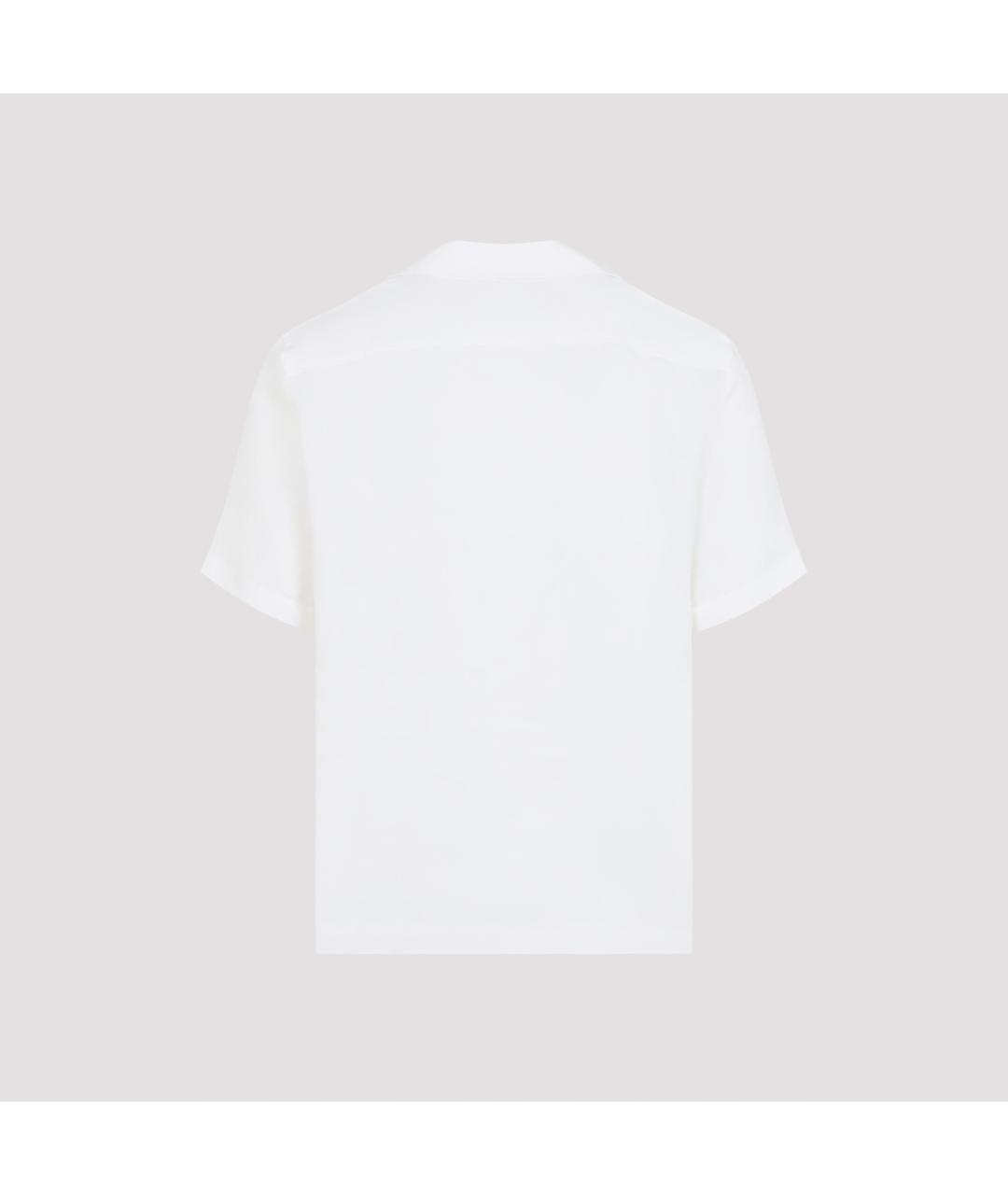 ORLEBAR BROWN Белая льняная кэжуал рубашка, фото 4