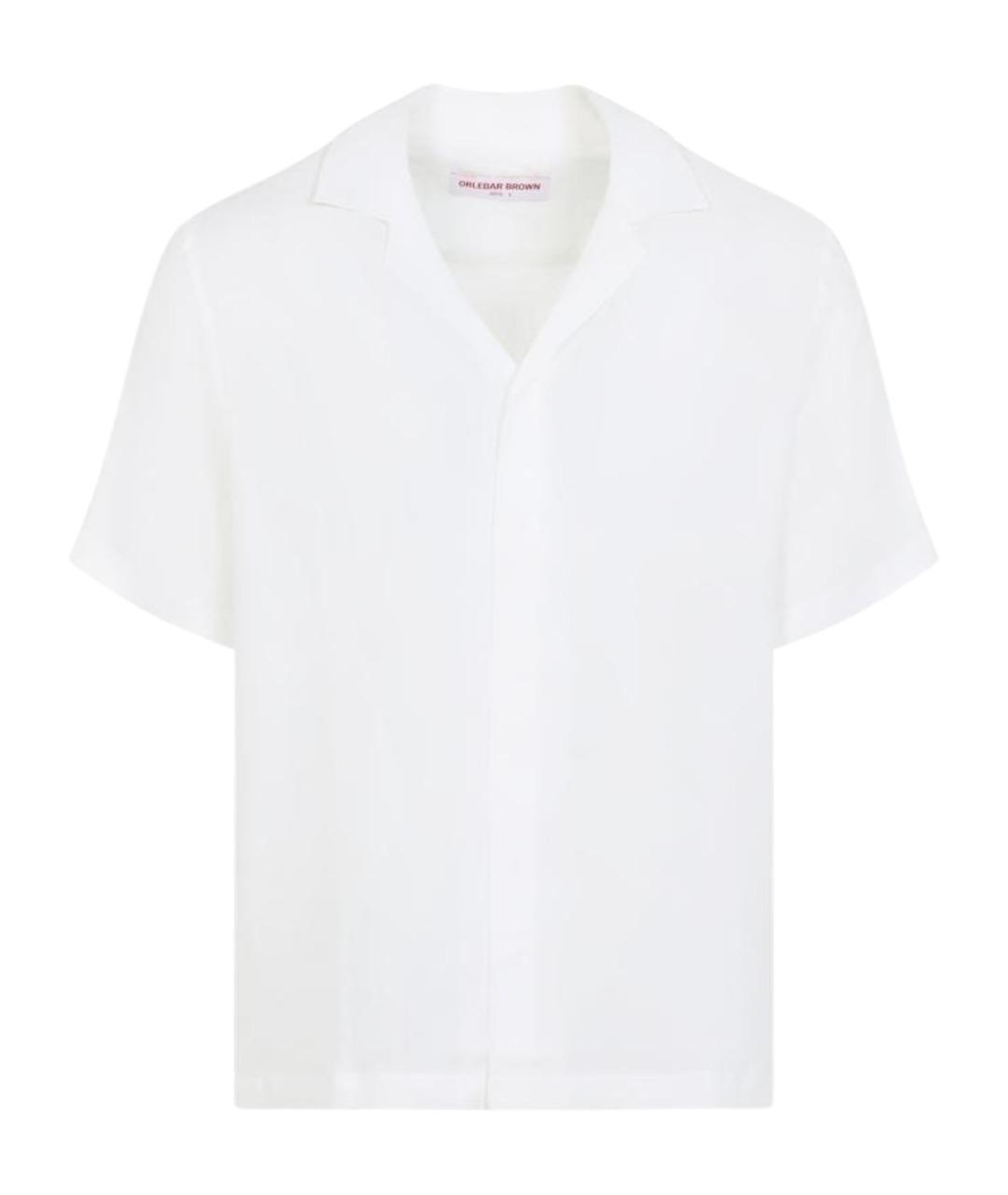 ORLEBAR BROWN Белая льняная кэжуал рубашка, фото 1