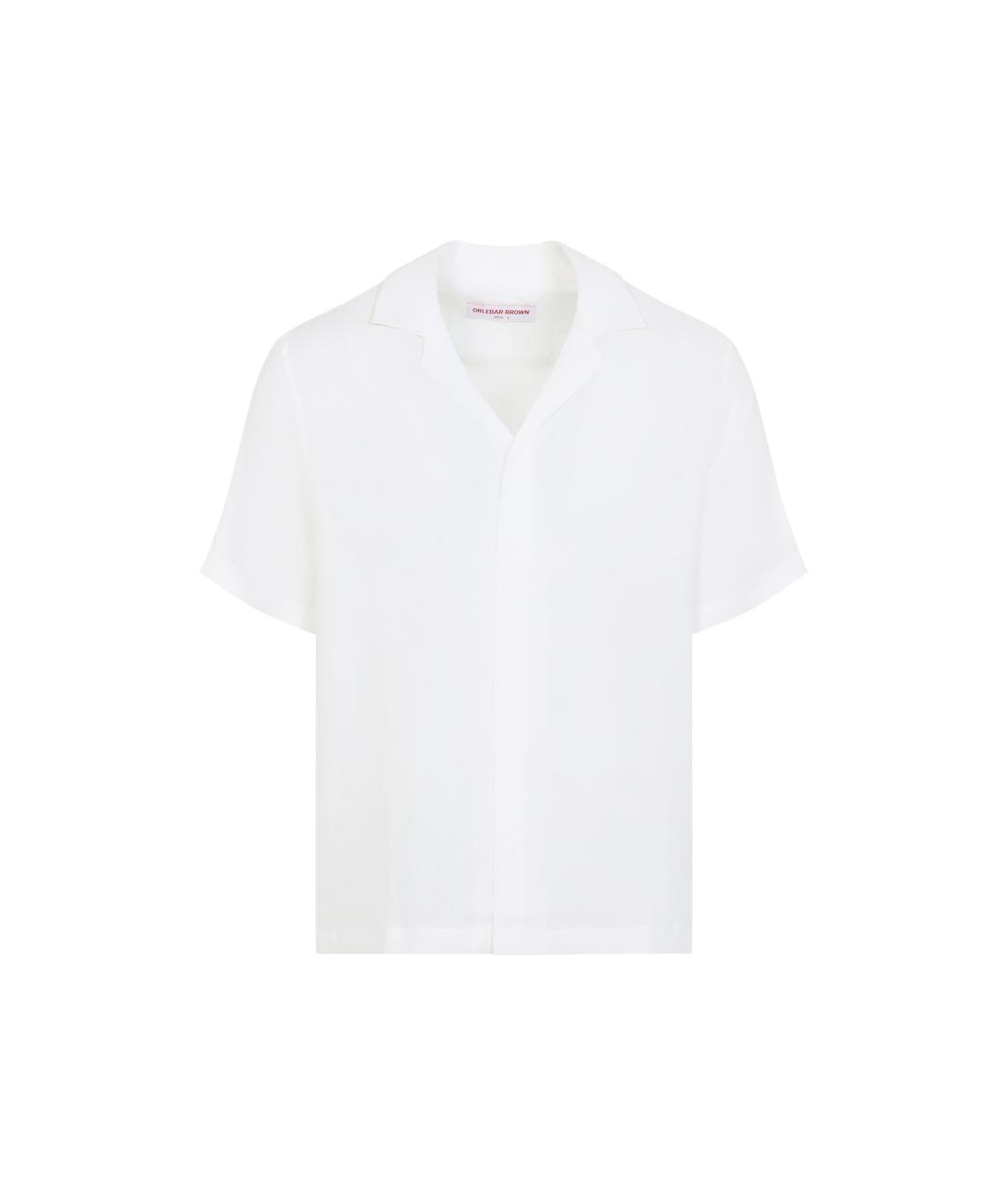 ORLEBAR BROWN Белая льняная кэжуал рубашка, фото 6