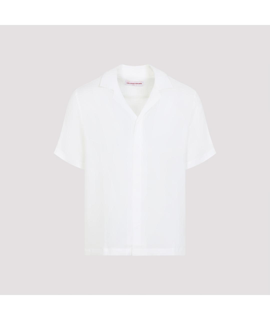 ORLEBAR BROWN Белая льняная кэжуал рубашка, фото 3