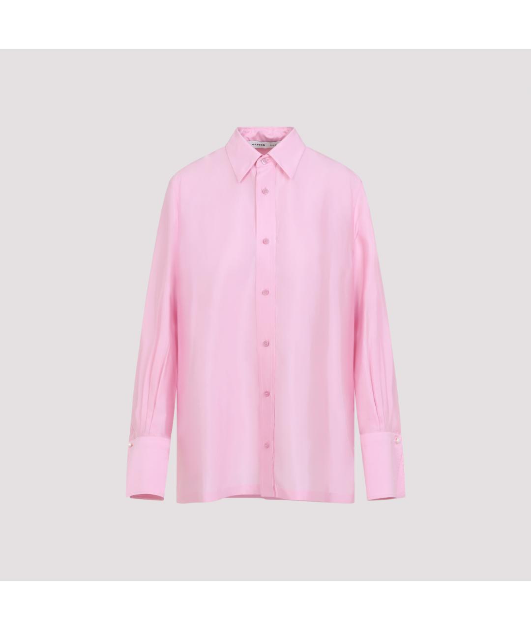 Carven Розовая шелковая рубашка, фото 2