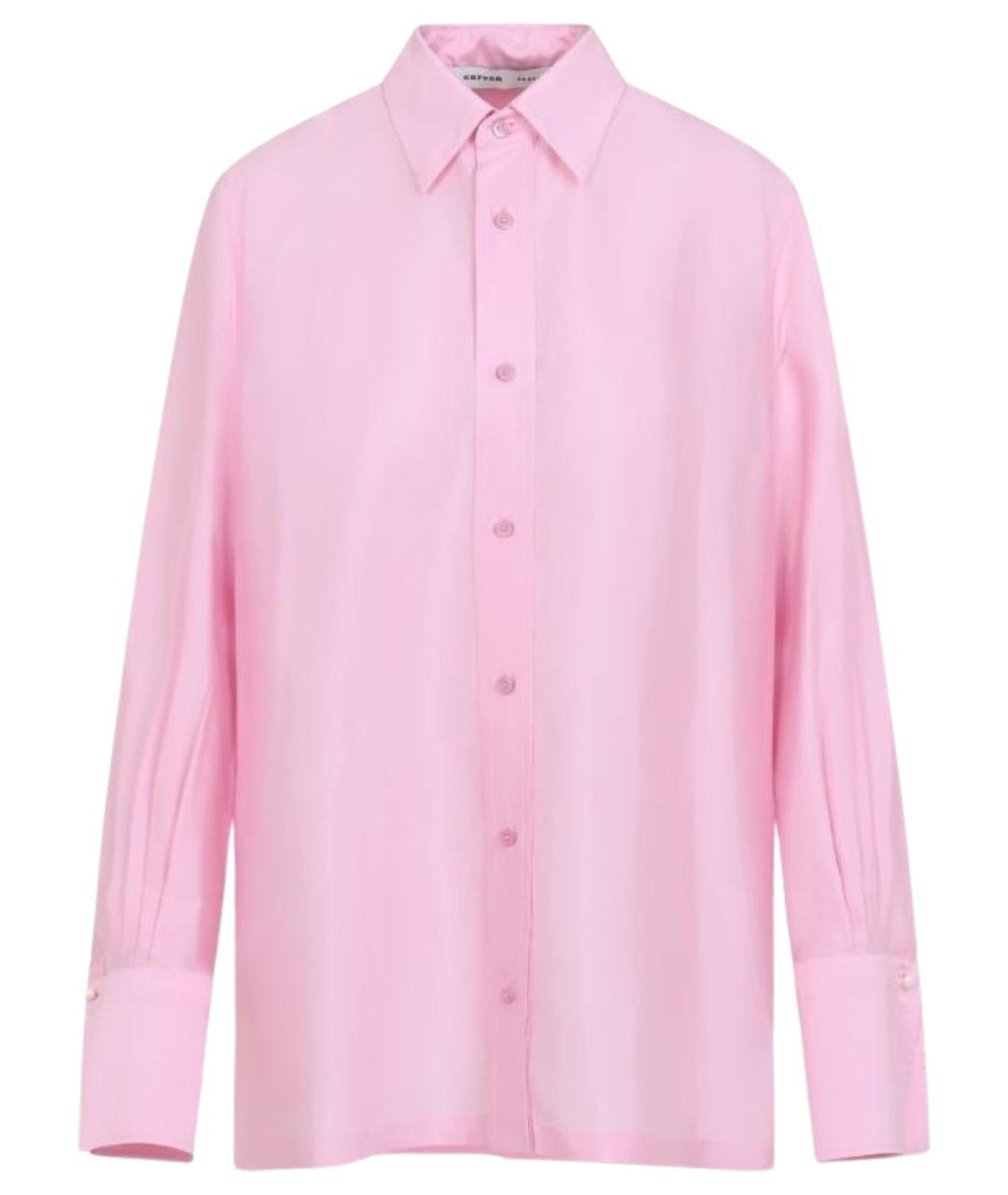 Carven Розовая шелковая рубашка, фото 1