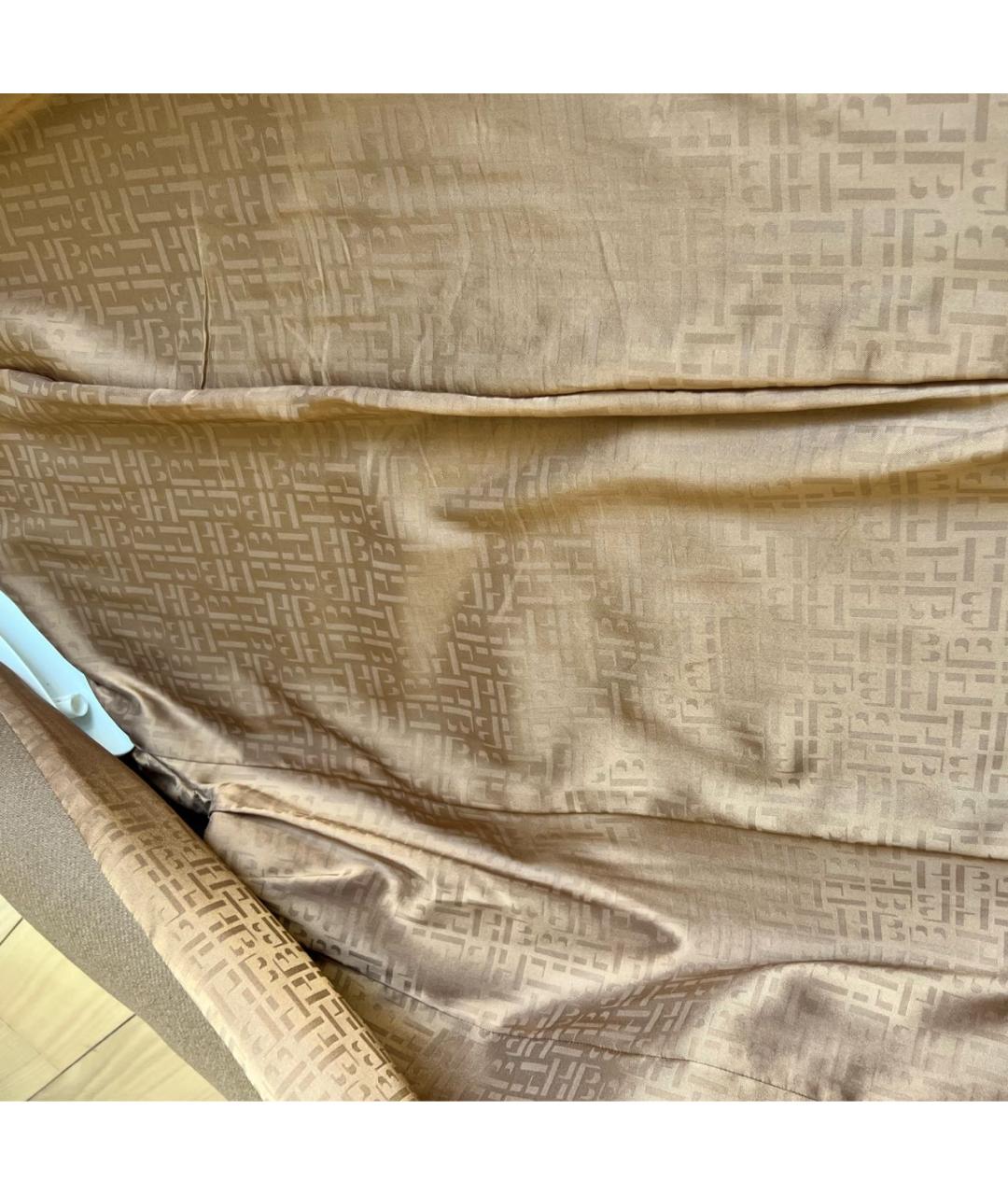 HUGO BOSS Бежевое шерстяное пальто, фото 5