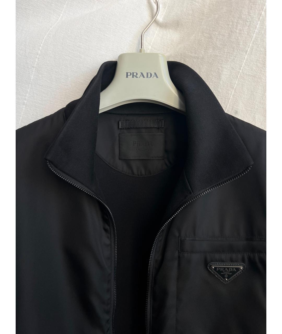 PRADA Черная полиамидовая куртка, фото 3