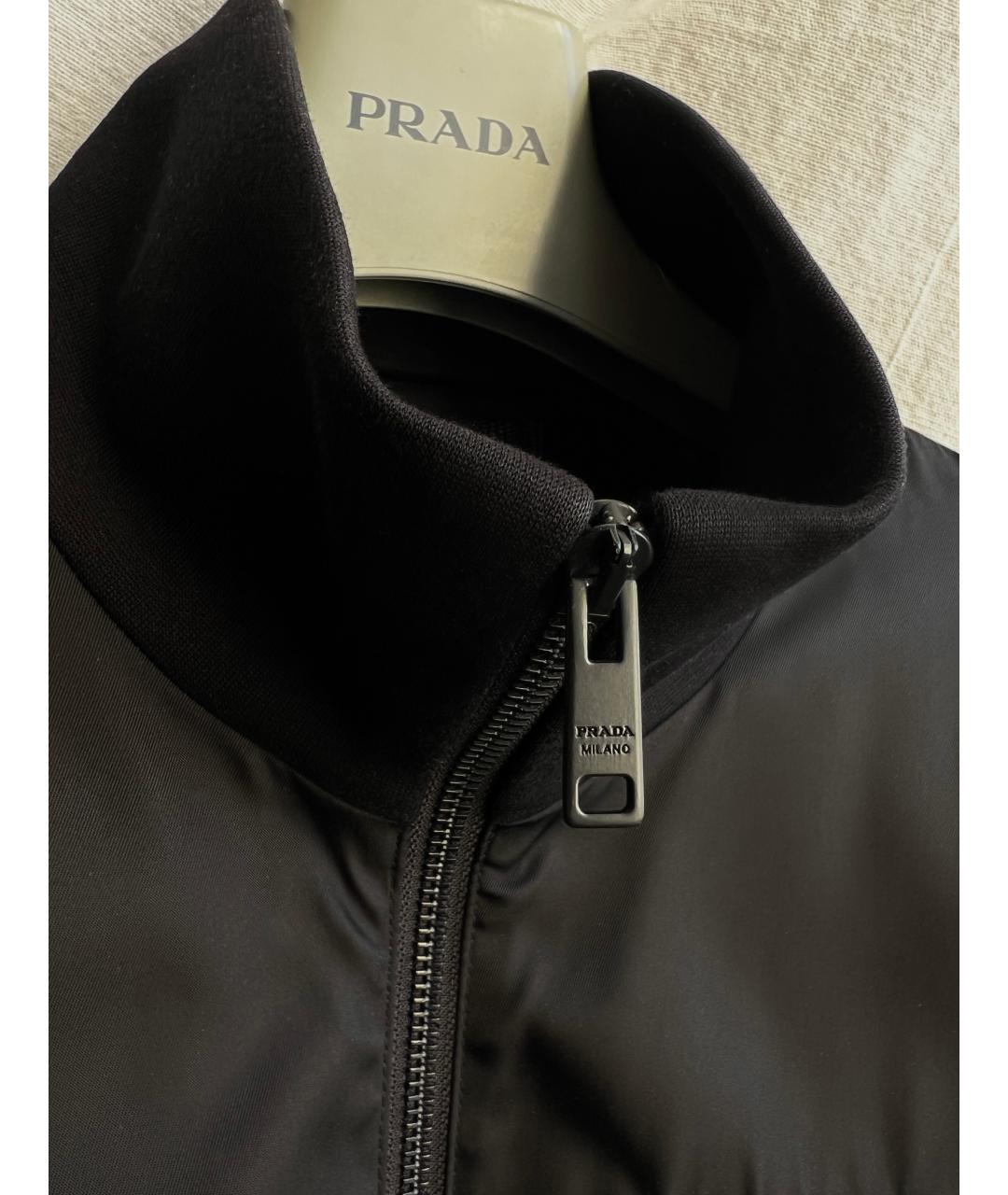 PRADA Черная полиамидовая куртка, фото 5