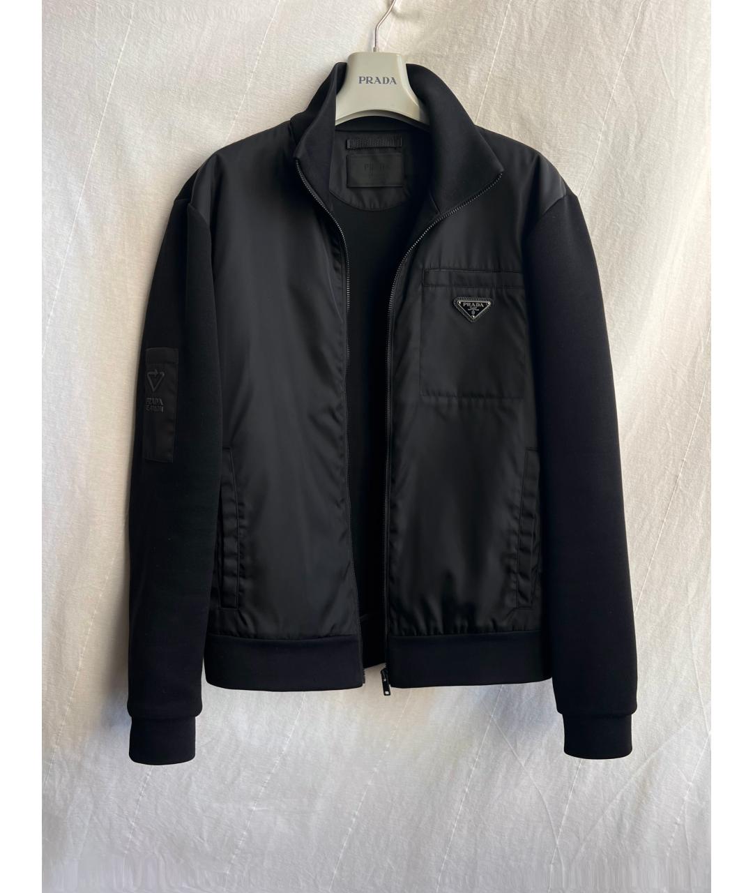 PRADA Черная полиамидовая куртка, фото 2