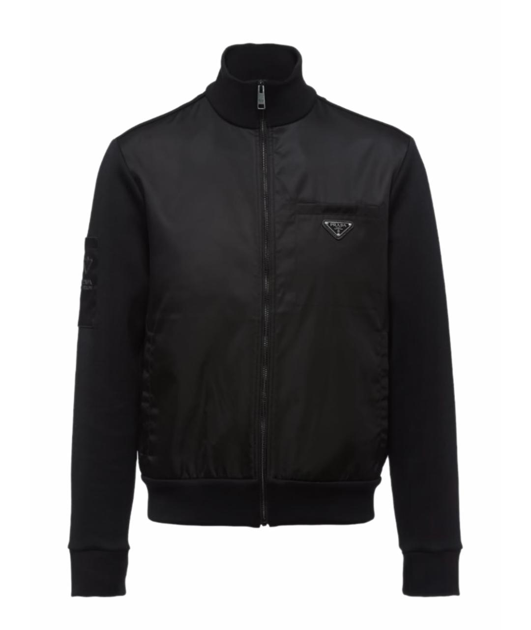 PRADA Черная полиамидовая куртка, фото 1