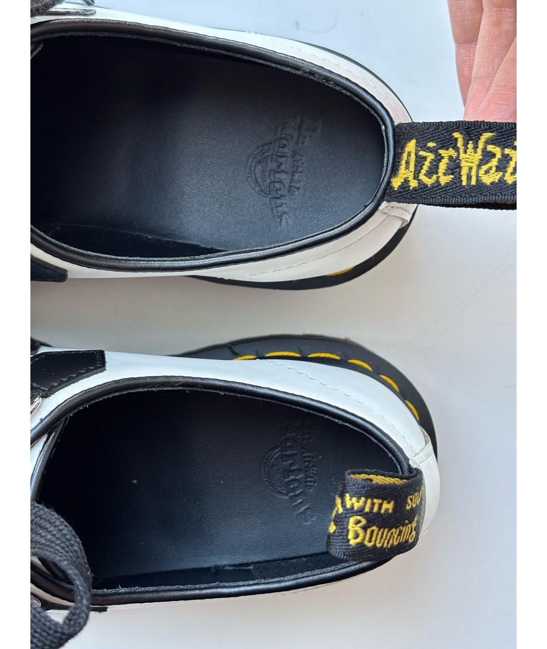 DR. MARTENS Белые кожаные ботинки, фото 6