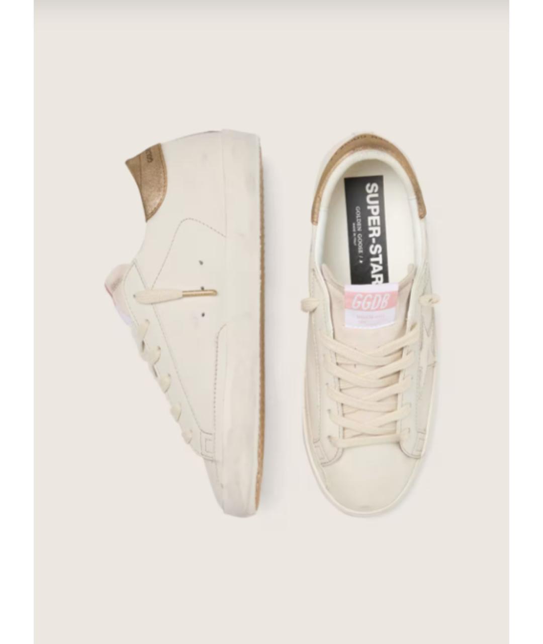 GOLDEN GOOSE DELUXE BRAND Белые кожаные кеды, фото 3