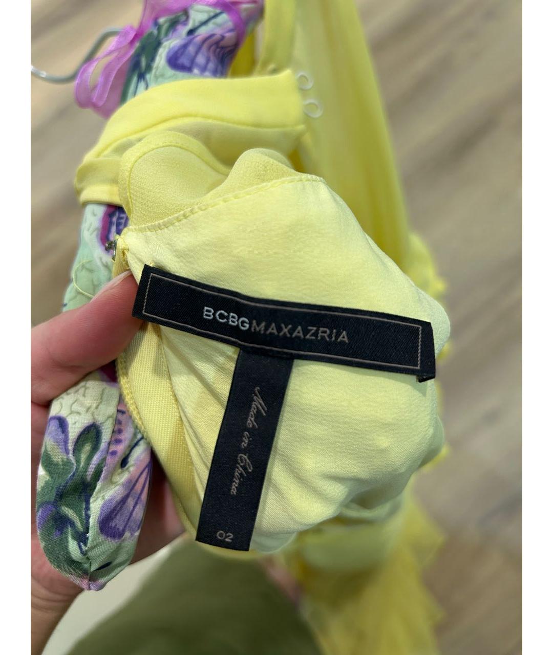 BCBG MAXAZRIA Желтое вечернее платье, фото 5