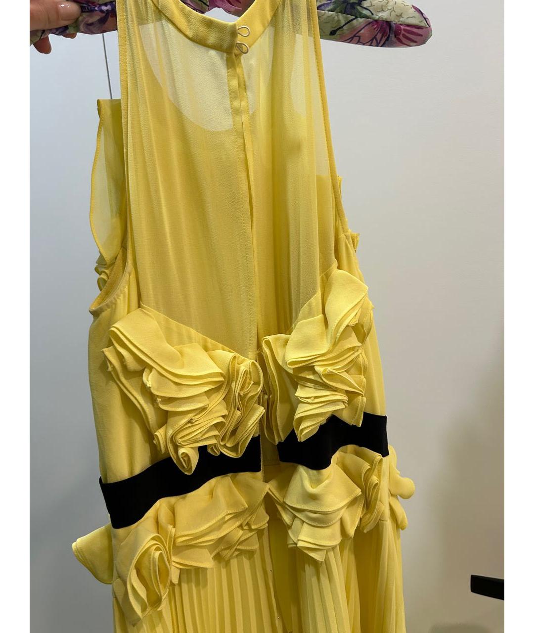 BCBG MAXAZRIA Желтое вечернее платье, фото 3