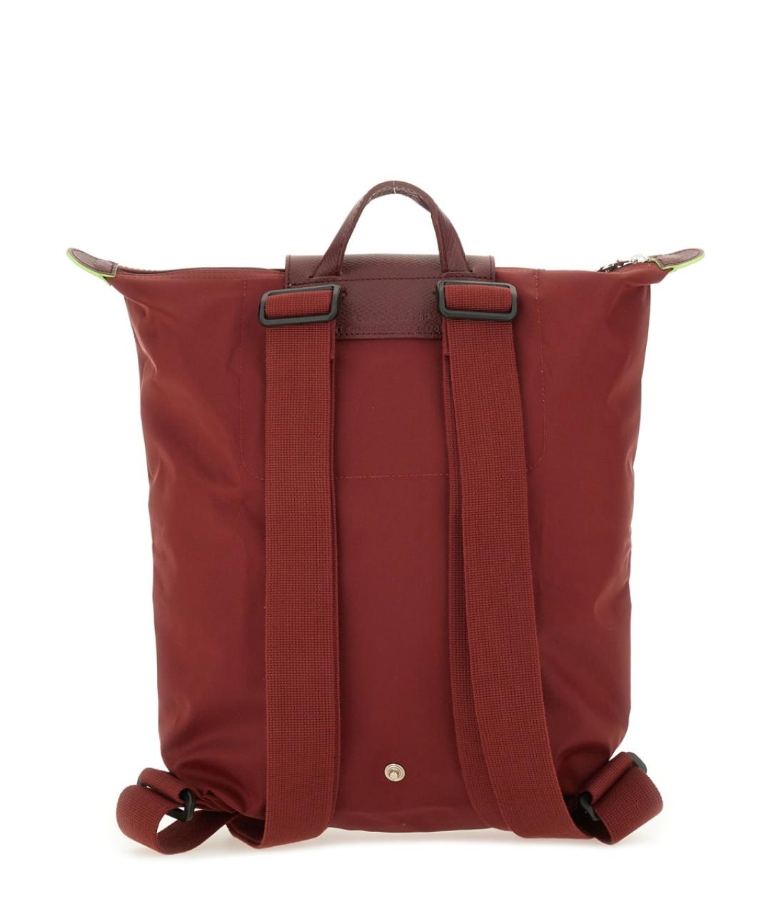 LONGCHAMP Бордовый тканевый рюкзак, фото 2