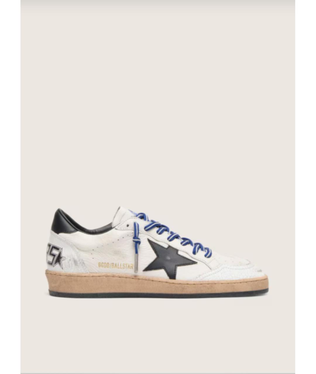 GOLDEN GOOSE DELUXE BRAND Белые кожаные кеды, фото 5