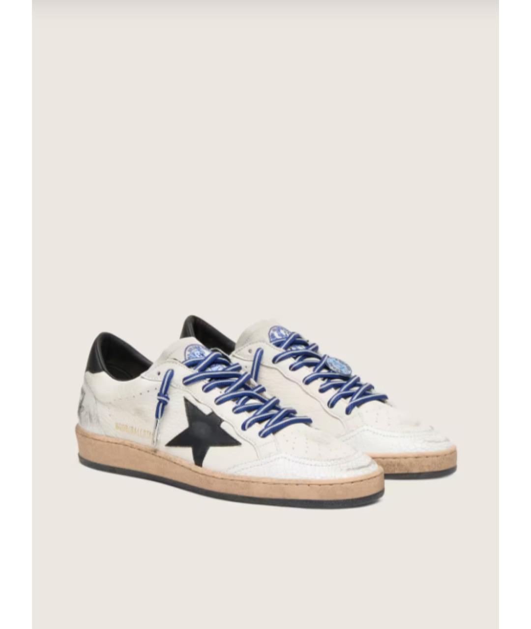 GOLDEN GOOSE DELUXE BRAND Белые кожаные кеды, фото 2