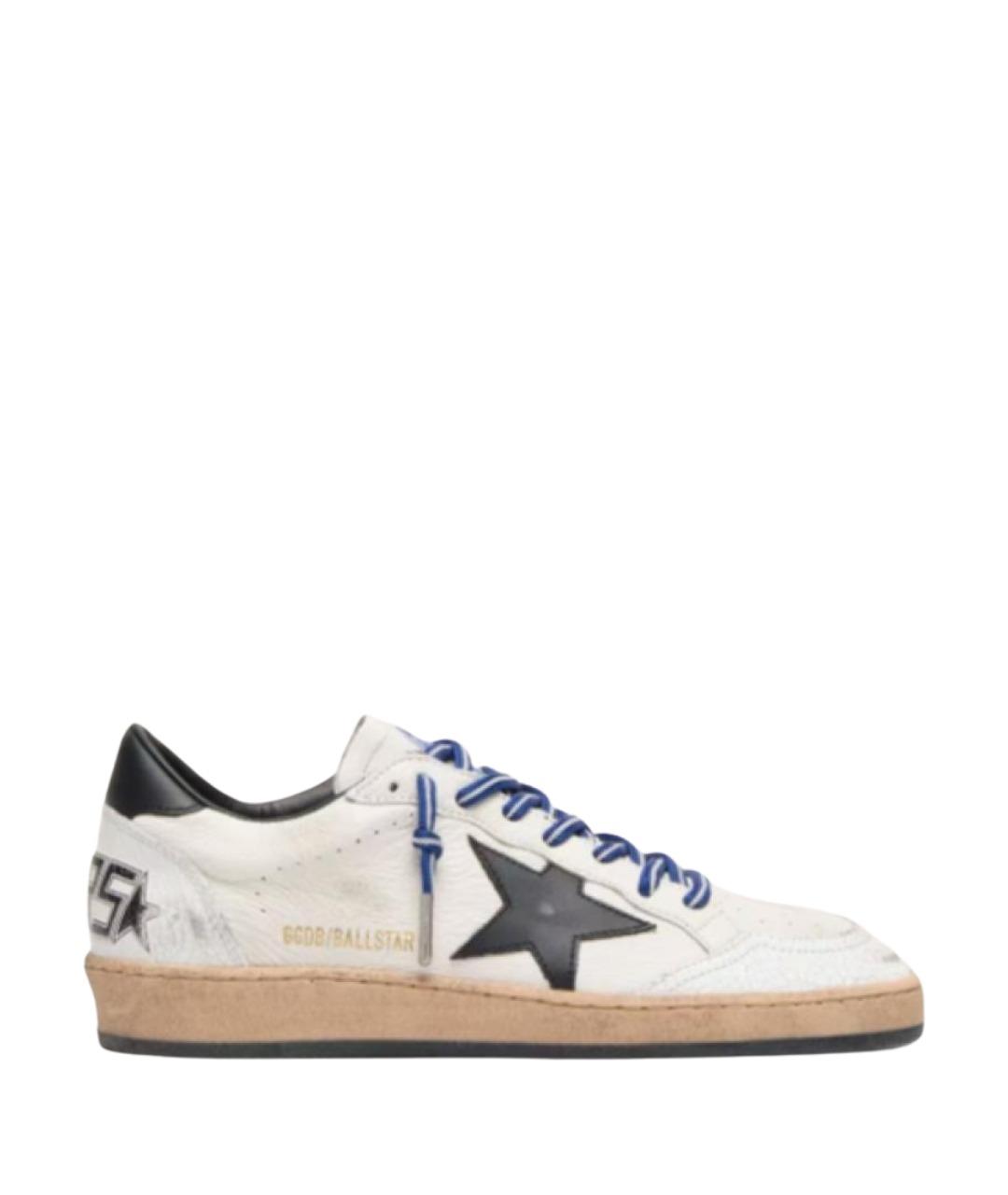 GOLDEN GOOSE DELUXE BRAND Белые кожаные кеды, фото 1