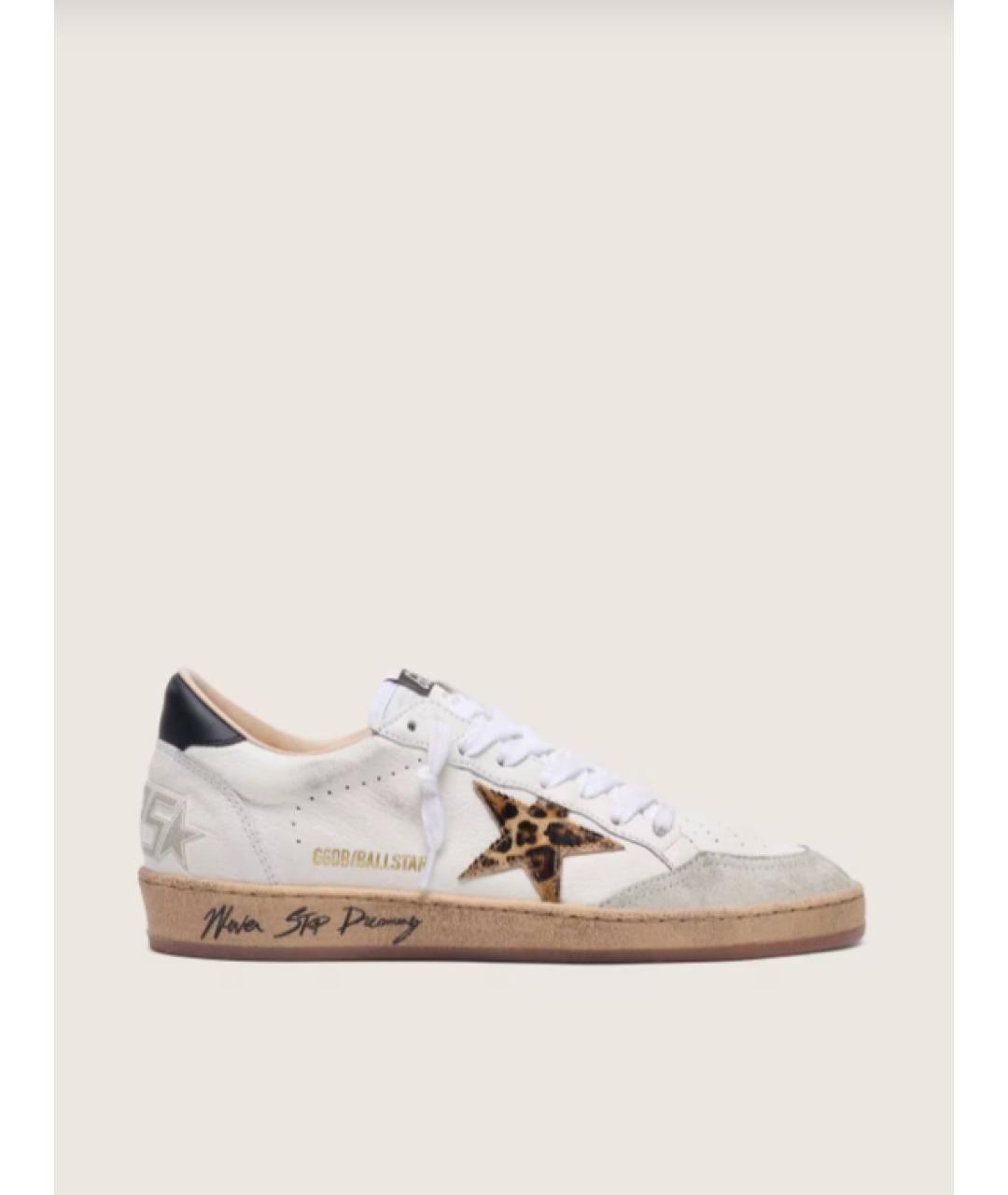 GOLDEN GOOSE DELUXE BRAND Белые кожаные кеды, фото 6