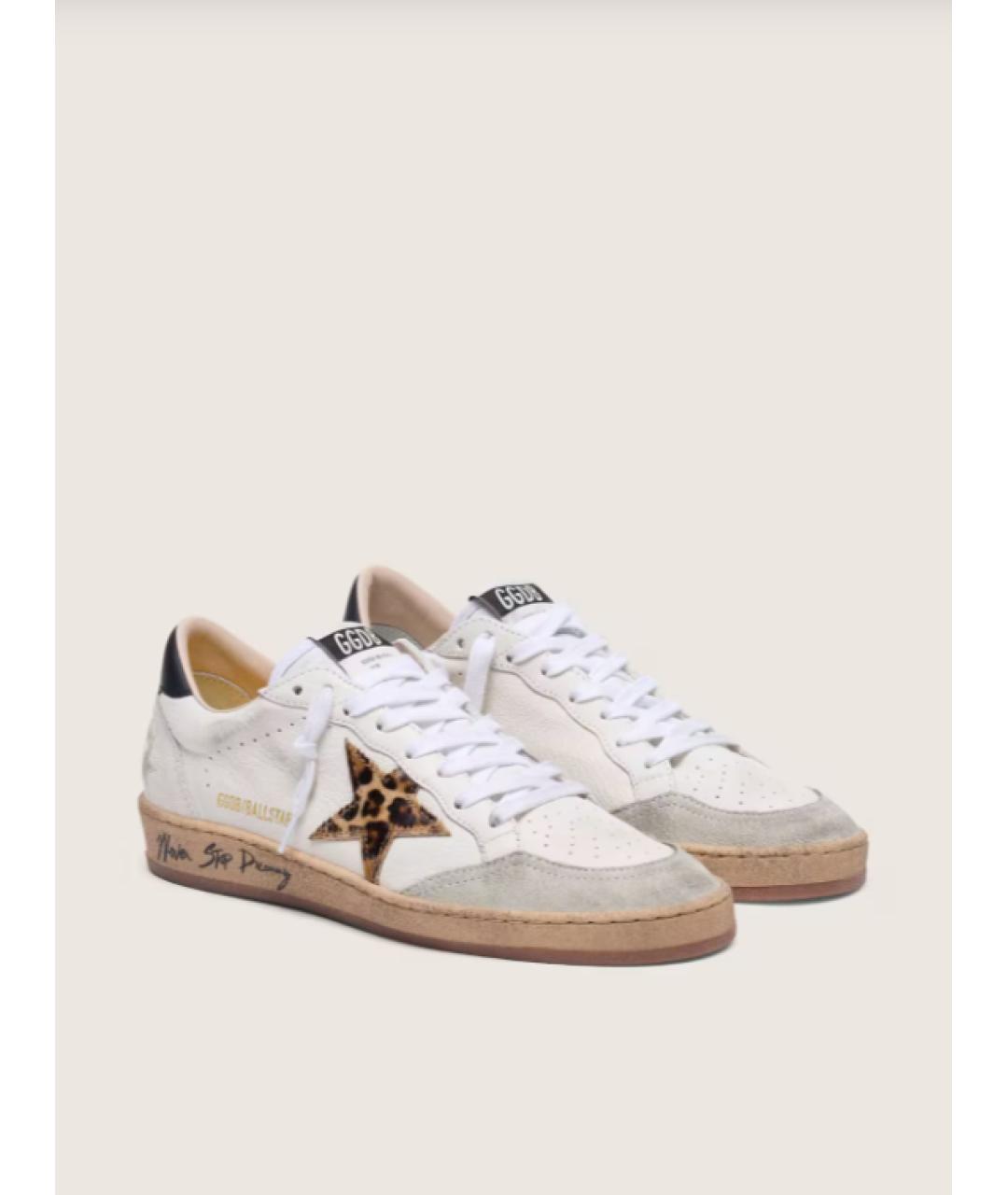 GOLDEN GOOSE DELUXE BRAND Белые кожаные кеды, фото 2