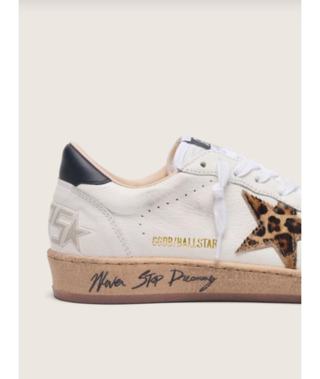 GOLDEN GOOSE DELUXE BRAND Белые кожаные кеды, фото 4