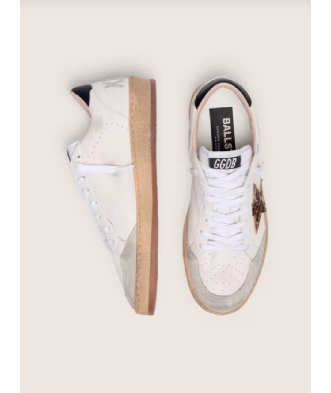 GOLDEN GOOSE DELUXE BRAND Белые кожаные кеды, фото 3