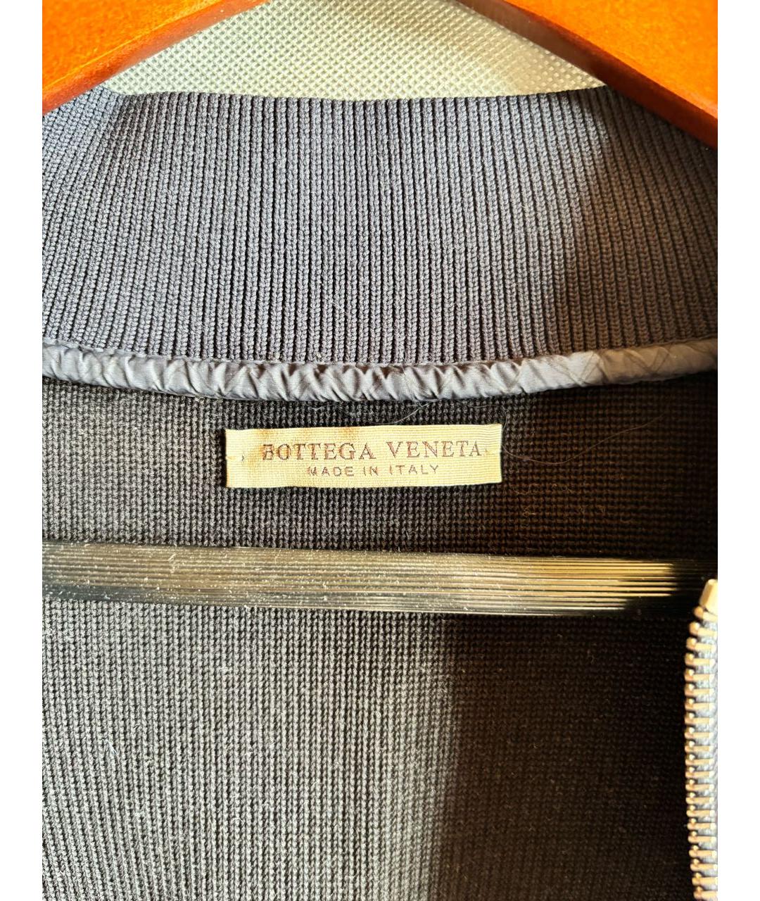 BOTTEGA VENETA Темно-синяя полиамидовая куртка, фото 3