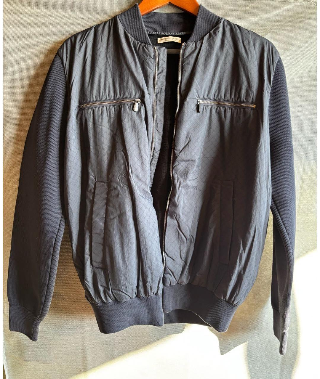 BOTTEGA VENETA Темно-синяя полиамидовая куртка, фото 6