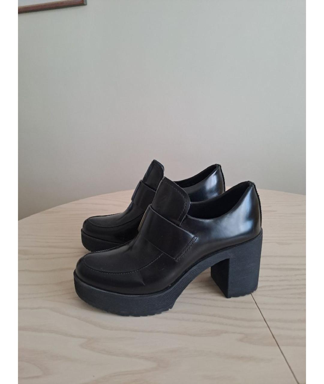 PRADA Черные кожаные туфли, фото 8