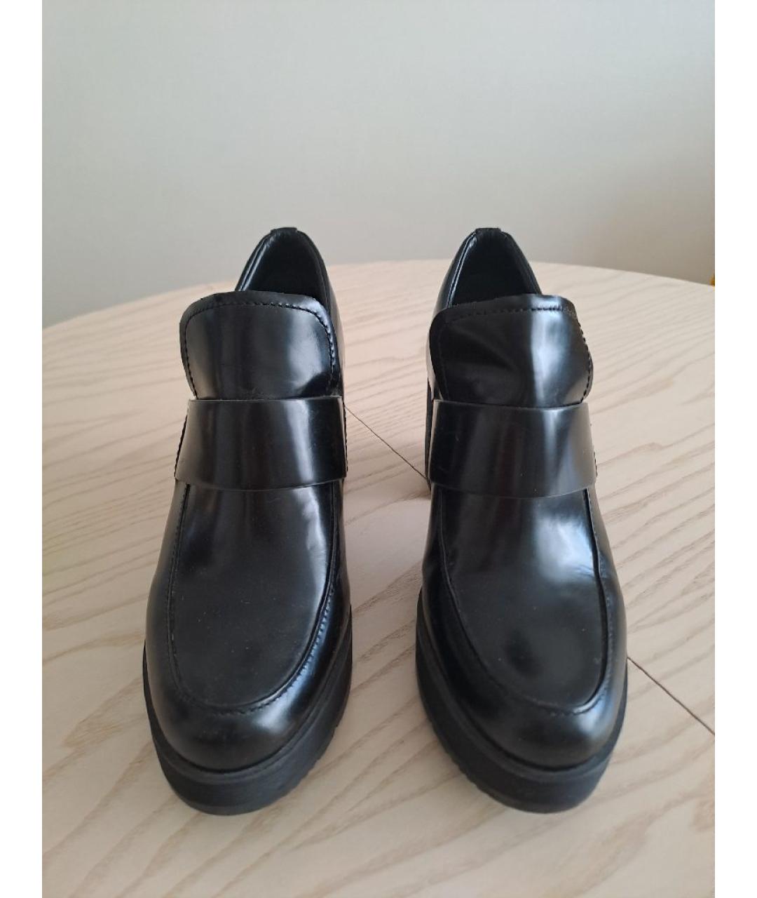 PRADA Черные кожаные туфли, фото 2