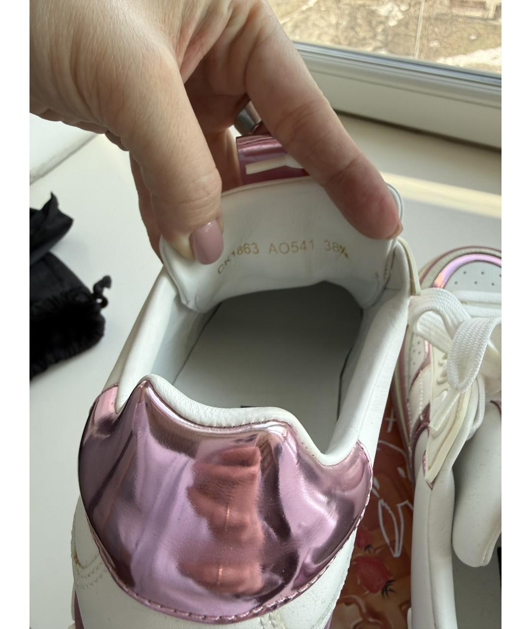 DOLCE&GABBANA Белые кожаные кеды, фото 5