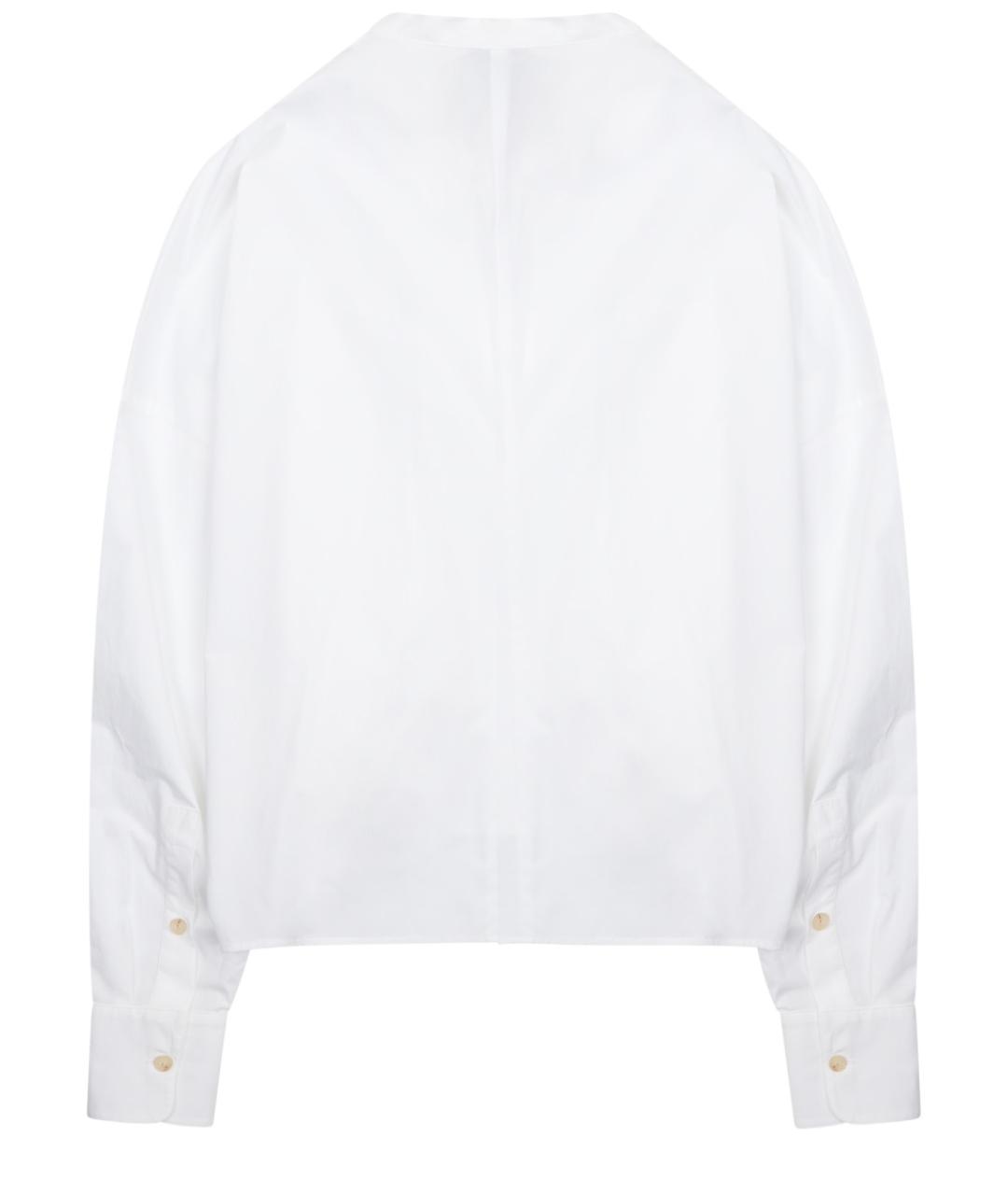 ALYSI Белая хлопковая рубашка, фото 2