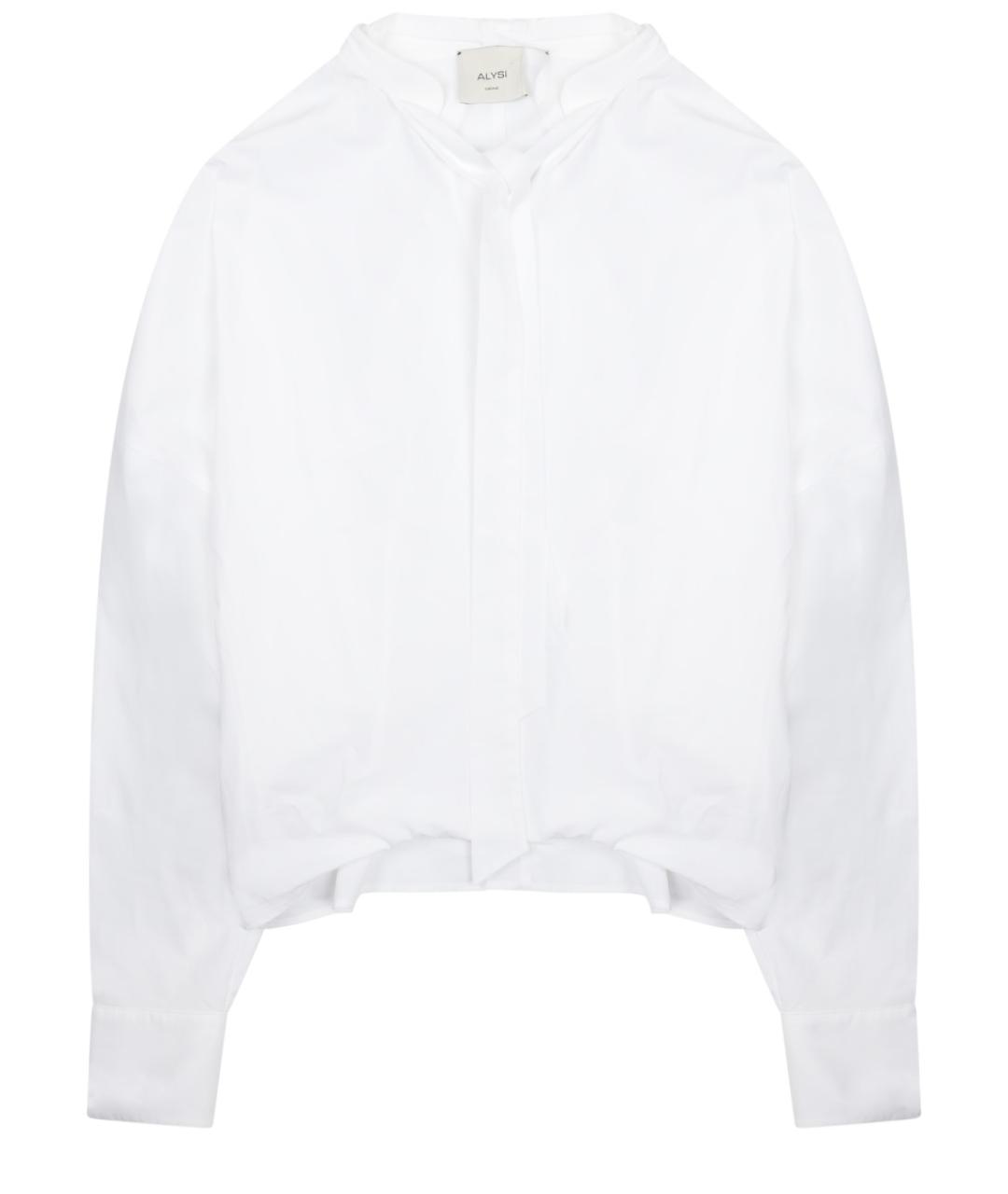 ALYSI Белая хлопковая рубашка, фото 1