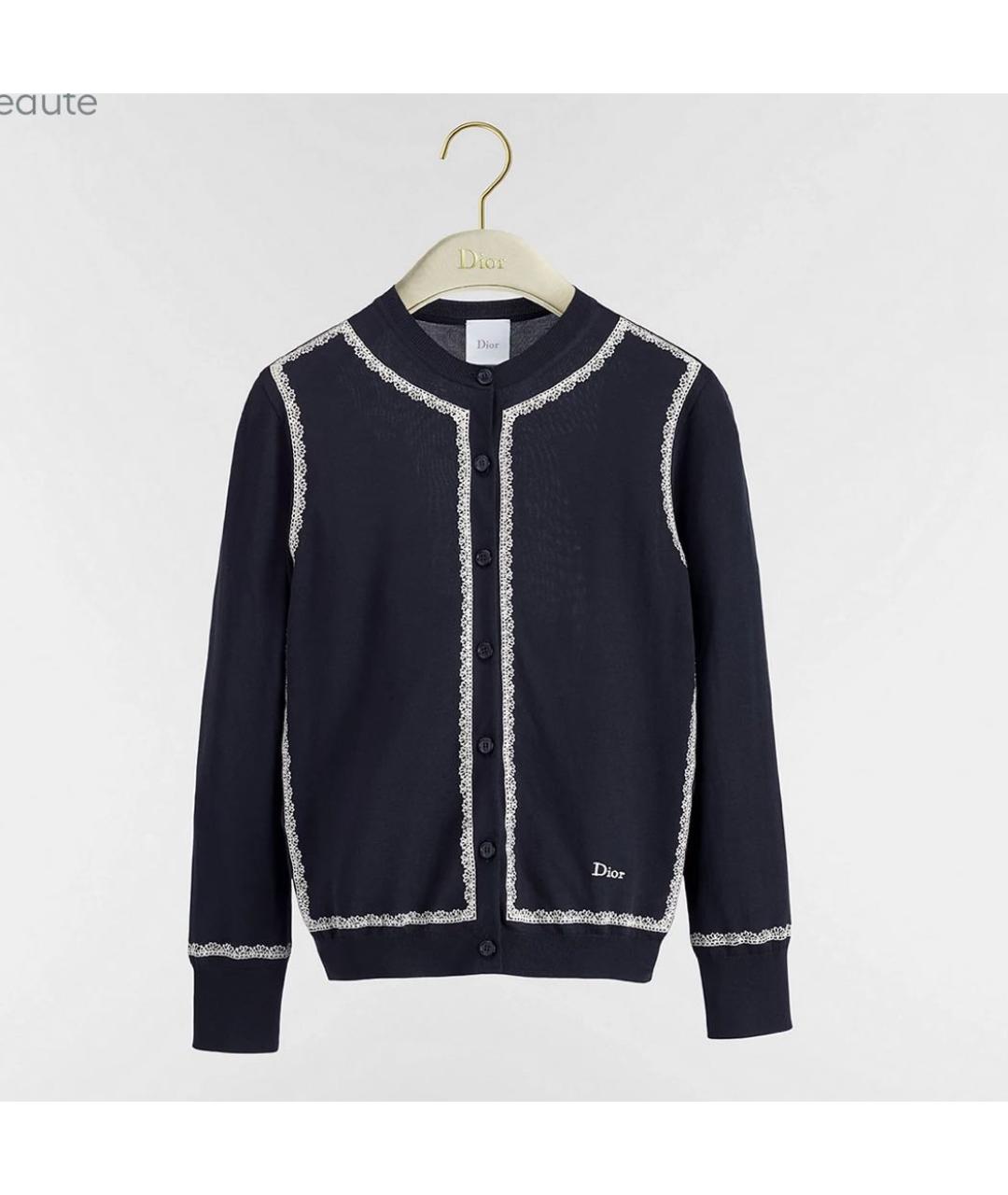 CHRISTIAN DIOR Темно-синий джемпер / свитер, фото 4