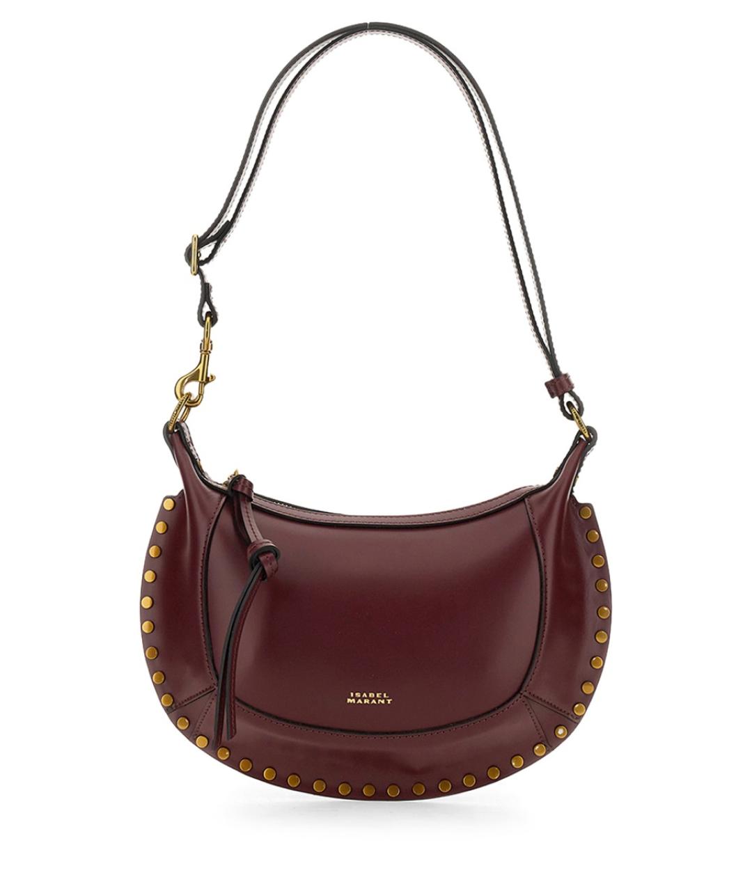 ISABEL MARANT Бордовая кожаная сумка через плечо, фото 1