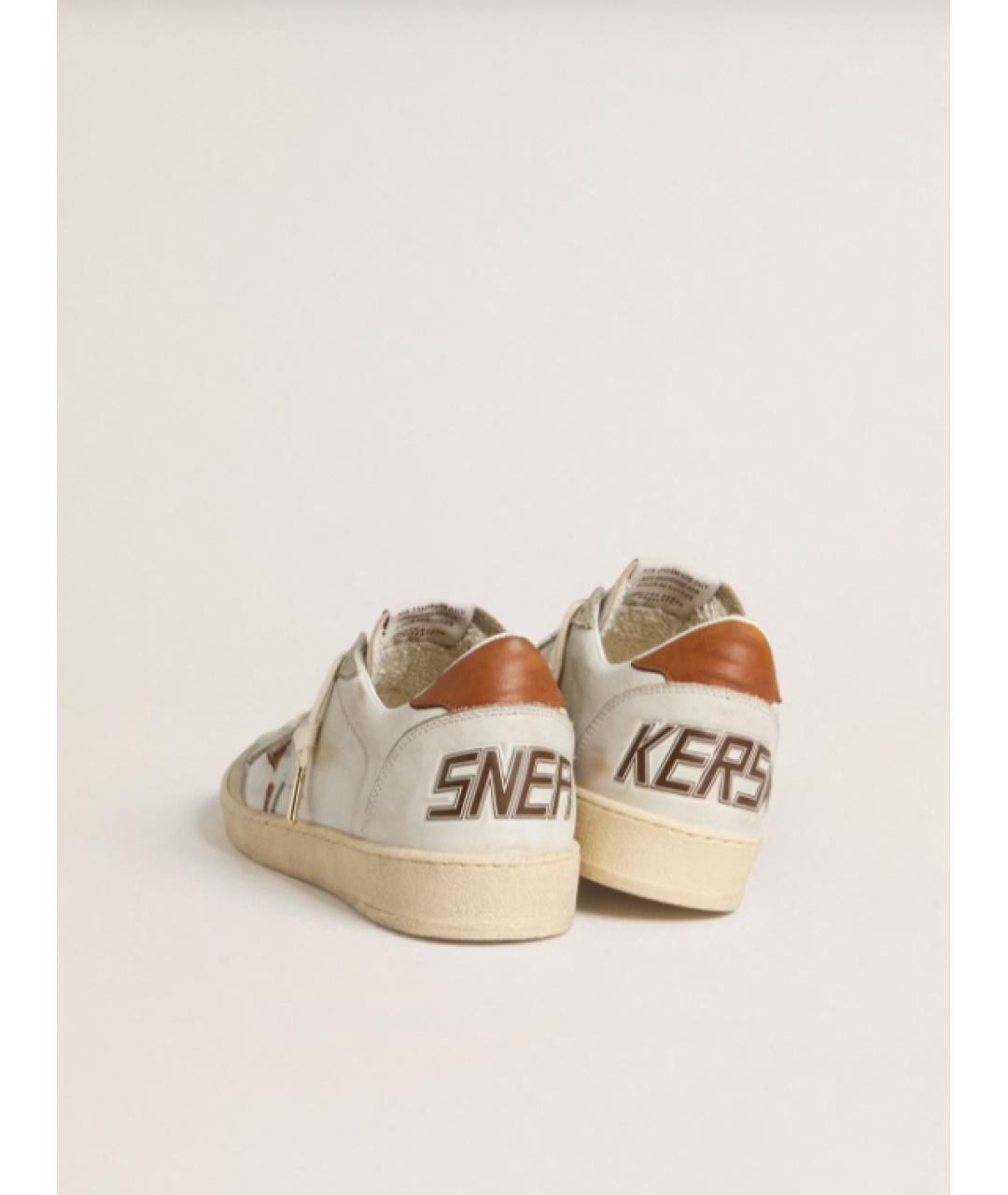 GOLDEN GOOSE DELUXE BRAND Белые кожаные кеды, фото 4