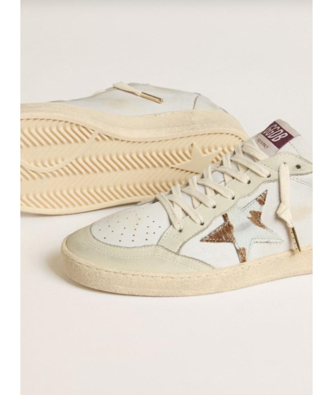 GOLDEN GOOSE DELUXE BRAND Белые кожаные кеды, фото 3