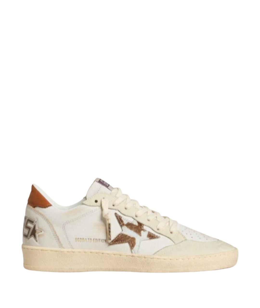 GOLDEN GOOSE DELUXE BRAND Белые кожаные кеды, фото 1